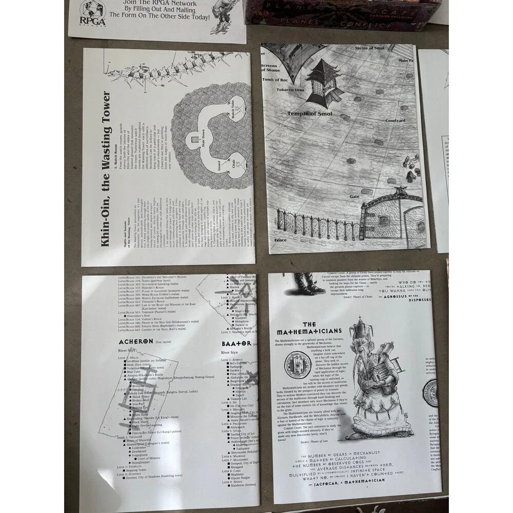 PLANES OF CONFLICT BOX SET Planescape Dungeons & Dragons AD&D TSR 1995 VERY RARE